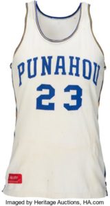 1978-1979 President Barack Obama Game-Worn Punahou (HI) High School Basketball Jersey