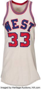 1970-1971 Lew Alcindor Game-Worn NBA Western Conference All-Star Jersey