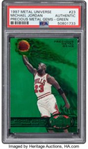 1997 Michael Jordan Metal Universe #23 (Green)