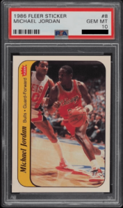 1986 Michael Jordan Fleer Sticker #8