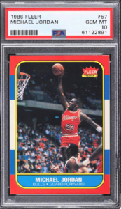 1986 Fleer Michael Jordan perfectly centered