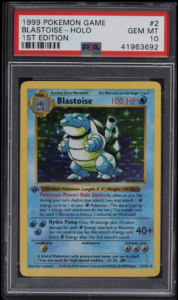 1999 Pokmon Base Set 1st Edition Shadowless Holo Blastoise #2