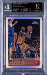 1996-97 Topps Chrome Kobe Bryant Refractor Rookie Card #138